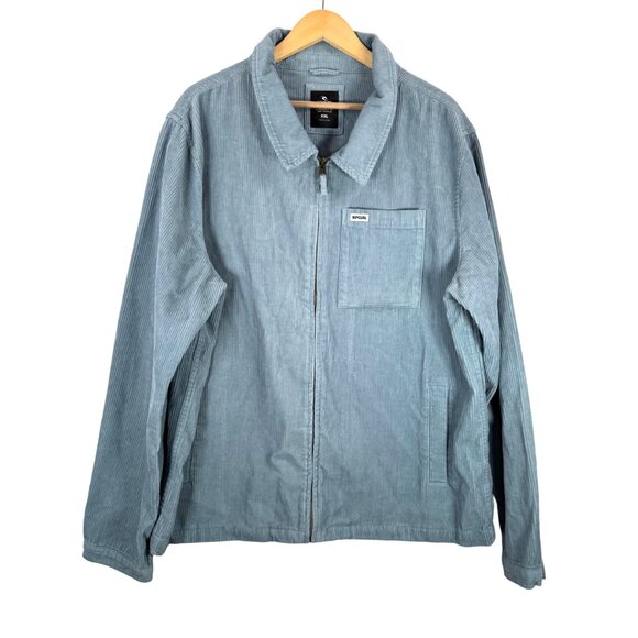 Rip Curl Surf Revival Cord jacket relaxed preppy‎ blue sz XXL - Picture 1 of 6